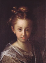 Репродукция картины "portrait of a girl (maria maxmiliana)" художника "аахен ханс фон"