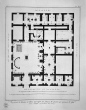 Репродукция картины "general plan of the museum of portici" художника "пиранези джованни баттиста"