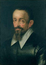 Картина "portrait of a man, possibly johannes kepler" художника "аахен ханс фон"
