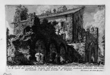 Репродукция картины "the roman antiquities, t. 1, plate xxiii. aventine hill." художника "пиранези джованни баттиста"