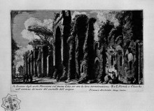 Копия картины "the roman antiquities, t. 1, plate xxiv. nero`s aqueduct." художника "пиранези джованни баттиста"