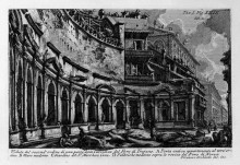 Репродукция картины "the roman antiquities, t. 1, plate xxix. trajan`s market." художника "пиранези джованни баттиста"