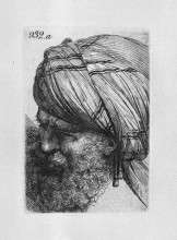 Репродукция картины "head of old man with turban" художника "пиранези джованни баттиста"