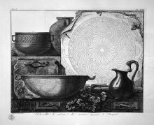 Репродукция картины "household utensils" художника "пиранези джованни баттиста"