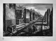Копия картины "inscriptions found in the buildings adjacent to the port city of pompeii" художника "пиранези джованни баттиста"