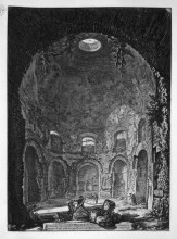 Копия картины "interior view of the temple of the cough" художника "пиранези джованни баттиста"