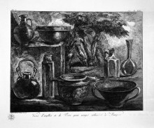 Копия картины "jars of clay and glass found in pompeii" художника "пиранези джованни баттиста"