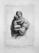 Репродукция картины "madonna and child" художника "пиранези джованни баттиста"