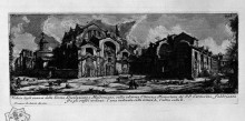 Репродукция картины "the roman antiquities, t. 1, plate xxviii. baths of diocletian." художника "пиранези джованни баттиста"