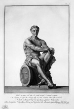 Репродукция картины "mars seated" художника "пиранези джованни баттиста"