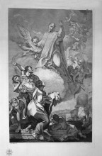 Репродукция картины "miracles worked by a saint" художника "пиранези джованни баттиста"