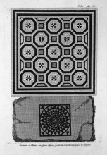 Репродукция картины "musaico floor-length in the country house of stella" художника "пиранези джованни баттиста"