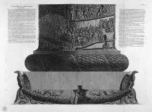 Репродукция картины "pedestal and base of trajan`s column" художника "пиранези джованни баттиста"