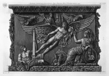 Копия картины "pedestal of the same relief (two branches)" художника "пиранези джованни баттиста"