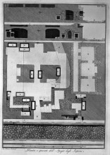 Репродукция картины "plan and sections of the hypogeum of the scipios" художника "пиранези джованни баттиста"