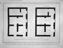 Картина "plan of the first and second floor of that museum" художника "пиранези джованни баттиста"