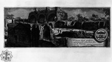 Картина "the roman antiquities, t. 1, plate xxxiii. veduta with ruins of nero`s golden house." художника "пиранези джованни баттиста"