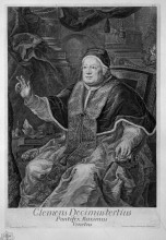 Репродукция картины "portrait of pope clement xiii (clemens decimustertius venetus pontifex maximus)" художника "пиранези джованни баттиста"