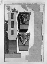 Репродукция картины "profile section of the monument" художника "пиранези джованни баттиста"