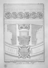 Копия картины "profiles in large doric order constituting the bottom of the tomb of mamia" художника "пиранези джованни баттиста"