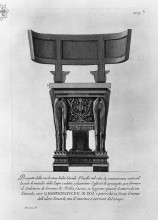 Копия картины "prospectus of the same chair" художника "пиранези джованни баттиста"