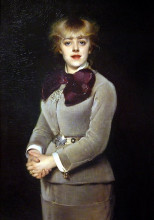 Копия картины "portrait de mlle samary" художника "аббема луиза"
