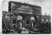 Репродукция картины "remains of aqueducts neroniani" художника "пиранези джованни баттиста"