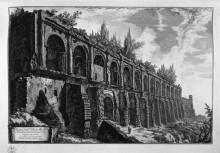 Копия картины "remains of the villa of maecenas at tivoli" художника "пиранези джованни баттиста"