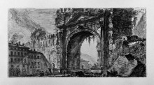 Копия картины "rimini bridge manufactured by the emperors augustus and tiberius" художника "пиранези джованни баттиста"
