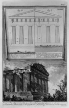 Копия картины "set design elevations and the temple of concordia in agrigento" художника "пиранези джованни баттиста"