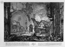 Копия картины "the roman antiquities, t. 2, plate ix. plan of the burial chambers of `liberti, and family l. arrunzio." художника "пиранези джованни баттиста"
