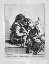 Копия картины "st. anne, the virgin and child jesus" художника "пиранези джованни баттиста"