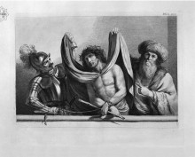 Копия картины "christ presented to the people by pilate, and a soldier, by guercino" художника "пиранези джованни баттиста"