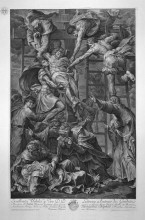 Репродукция картины "the deposition, by daniele da volterra" художника "пиранези джованни баттиста"