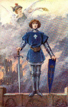 Картина "jeanne d’arc, incendie de reims" художника "аббема луиза"