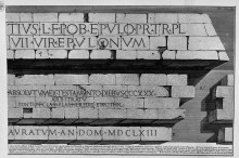 Копия картины "the roman antiquities, t. 3, plate xli. registration of the mausoleum of caius cestius." художника "пиранези джованни баттиста"