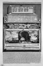 Картина "the roman antiquities, t. 4, plate lvi. silvano remains of a board of aurelian." художника "пиранези джованни баттиста"