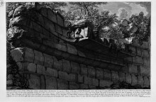 Картина "the roman antiquities, t. 4, plate xv. map of the tiber island and the two bridges that lead to it." художника "пиранези джованни баттиста"