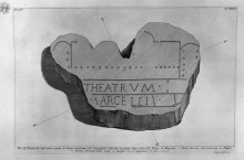 Копия картины "the roman antiquities, t. 4, plate xxvi. another plan of the theatre of marcellus." художника "пиранези джованни баттиста"