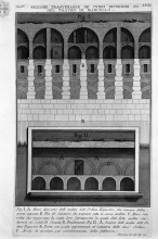 Картина "the roman antiquities, t. 4, plate xxxi. section one of the wedges of the theatre of marcellus." художника "пиранези джованни баттиста"