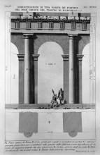 Картина "the roman antiquities, t. 4, plate xxxiii. vista of a first class part of the arcades of the theatre of marcellus." художника "пиранези джованни баттиста"