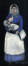 Репродукция картины "кормилица с ребенком" художника "пиросмани нико"