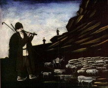 Копия картины "пастух со стадом" художника "пиросмани нико"