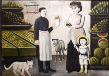 Репродукция картины "fruit stall" художника "пиросмани нико"