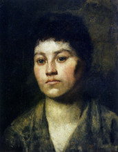 Копия картины "portrait of a girl" художника "ажбе антон"