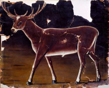 Репродукция картины "deer" художника "пиросмани нико"