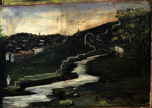 Репродукция картины "belakani (part of tapestry in six paintings)" художника "пиросмани нико"