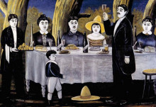 Картина "семейная компания" художника "пиросмани нико"