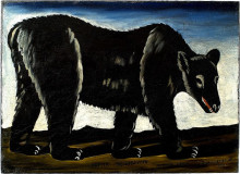 Репродукция картины "black bear" художника "пиросмани нико"