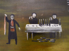 Картина "saint george’s day in bolnisi (fragment)" художника "пиросмани нико"